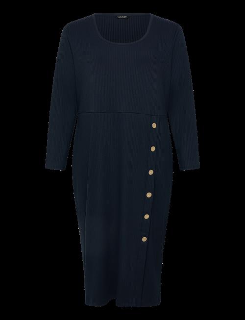 Lauren Women | Button-Trim Rib-Knit Dress | 54-56
