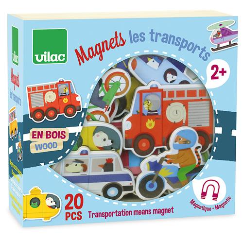 Vilac Transport Vehicles Magneter  Multi One Size  Blå  One Size 2+ Years Drenge
