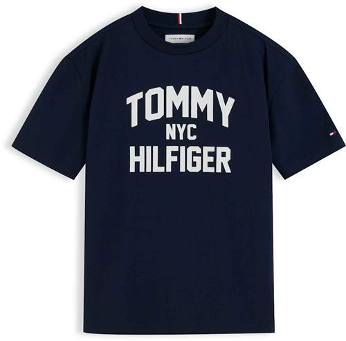 Tommy Hilfiger Brand Love T-shirt Dark Blue  Dark Blue 8 Y  Blå  8 år  Drenge, Piger