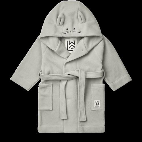 Liewood Minik Fleece-badekåbe Dove Blue  Dove Blue 1-2 Y  Blå  1-2 år  Drenge