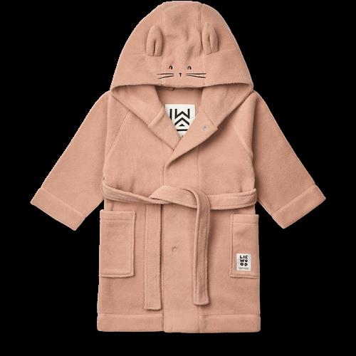 Liewood Minik Fleece-badekåbe Pale Tuscany  Pale Tuscany 3-4 Y  Beige  3-4 år  Drenge, Piger