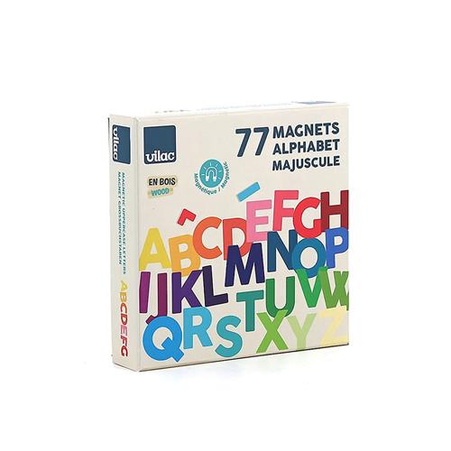 Vilac Magnetbogstaver – Store Bogstaver (engelsk) Multicolor  Multicolor-OS  Hvid  One Size 3-8 Years Drenge, Piger