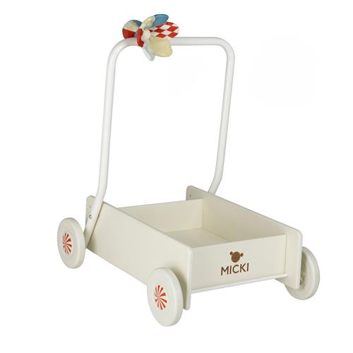 Micki Baby Walker Cream White Cream White One Size  Creme  One Size  Drenge, Piger
