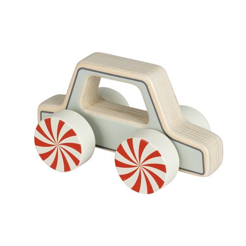 Micki Car Wooden Pull-Along Toy Car Multicolor Multicolor One Size  Beige  One Size 10+ Months Drenge, Piger
