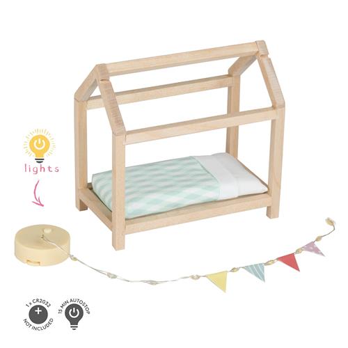 Lundby Children's Room With House Bed Wood Wood One Size  Beige  One Size 3+ Years Drenge, Piger