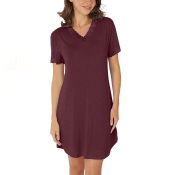 Lady Avenue Bamboo Nightdress SS Bordeaux Bambus Medium Dame