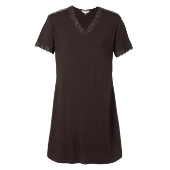 Lady Avenue Bamboo Nightdress SS Mørkbrun  Bambus Medium Dame