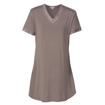 Lady Avenue Bamboo Nightdress SS Beige Bambus Medium Dame