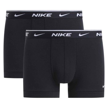Nike 2P Essential Cotton Stretch Trunks Sort bomuld Large Herre