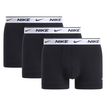 Nike 3P Everyday Essentials Cotton Stretch Trunk Hvid/Sort bomuld Large Herre