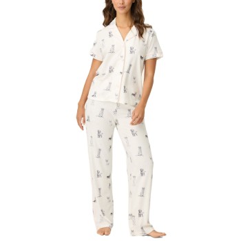 PJ Salvage My Dog Is My Valentine Pyjama Hvid Mønster Large Dame