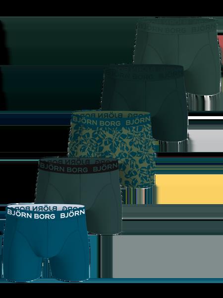 Björn Borg Cotton Stretch Boxers 5-pack Blå, XXL