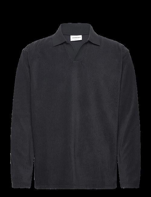 Lindbergh | V-Neck Jacquard Polo L/S | L
