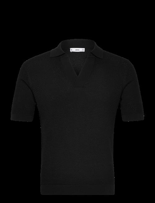 Mango | Structured Fine-Knit Polo Shirt | XXL