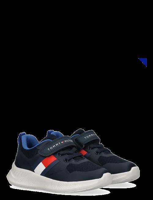 Tommy Hilfiger | Tommy Hilfiger Flag Low Cut Lace-Up/Velcro Sneaker | 27