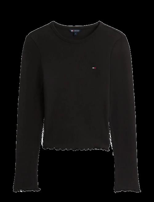 Tommy Jeans | Tjw Slim Sh Lettuce Edge Rib Ls | XL