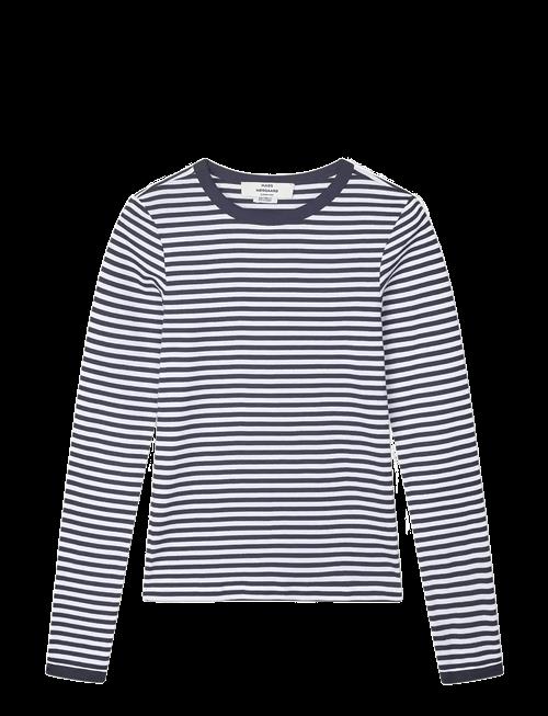 Mads Nørgaard | Grace Jersey Stripe Camille Tee Ls | XL