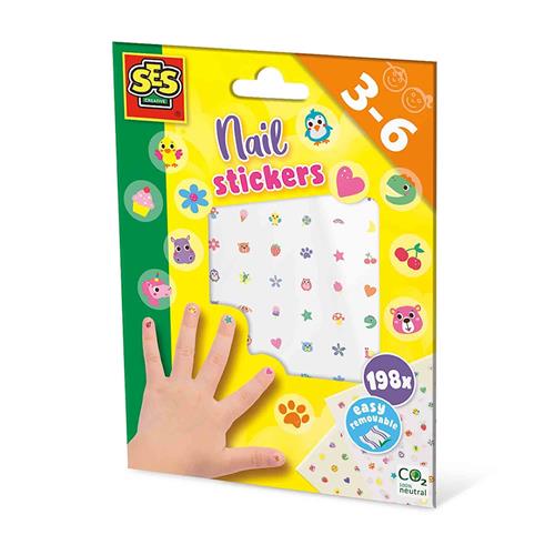 SES Creative Nail Stickers Yellow One Size  Gul  One Size 3-6 Years Drenge, Piger