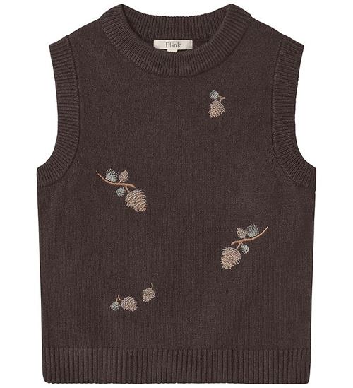 Fliink Vest - Strik - Benna Pinecone - Coffee Bean