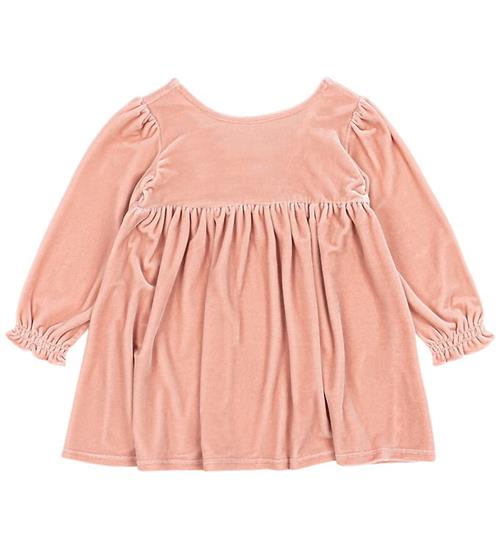 Konges Sløjd Kjole - Velour - Gia Bow - Mellow Rose