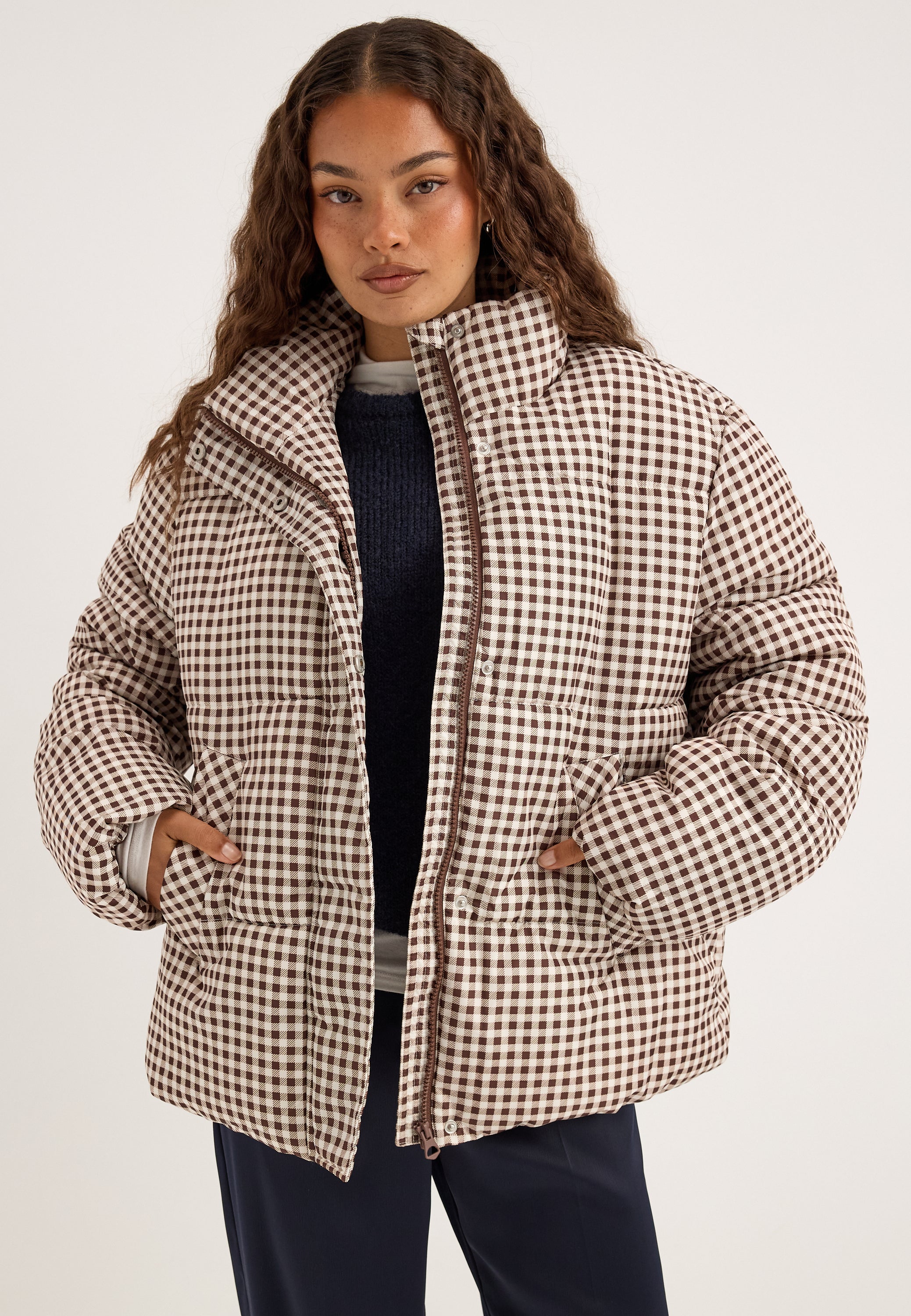 PIECES Pcasta Aop Puffer Jacket