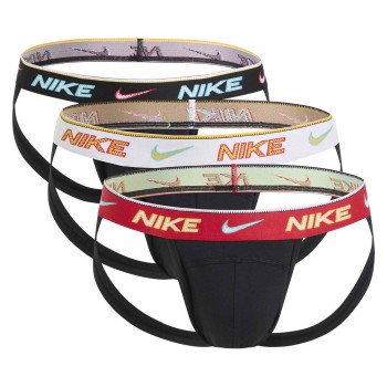 Nike 6P Everyday Cotton Stretch Jockstrap Grå bomuld Medium Herre