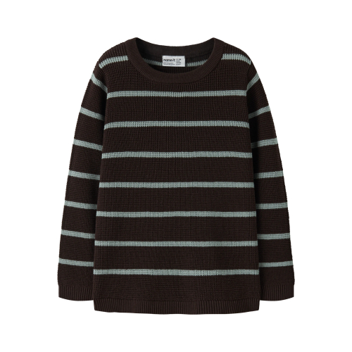 NAME IT Striktrøje Obob Chocolate Plum Abyss