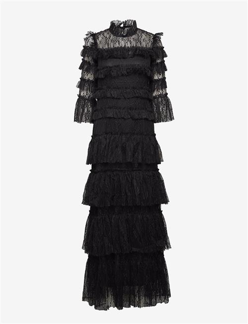 Malina | Carmine Long Sleeve Lace Maxi Dress | M