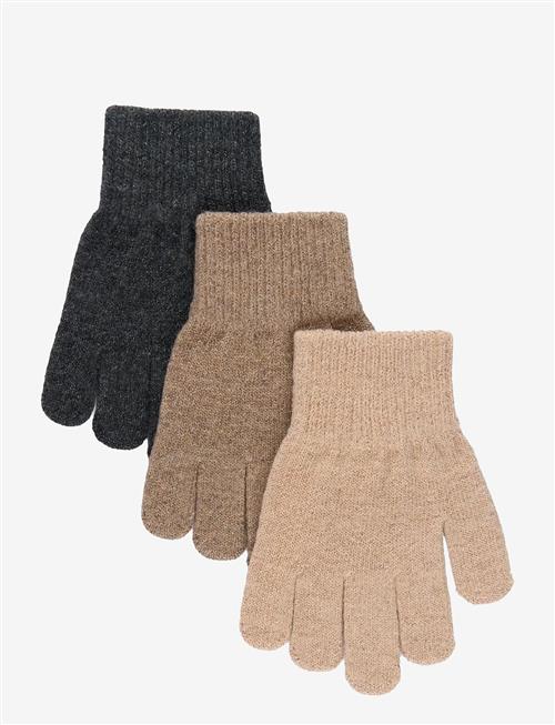 mikk-line | Magic Gloves 3 Pack W. Lurex | 1-3Y