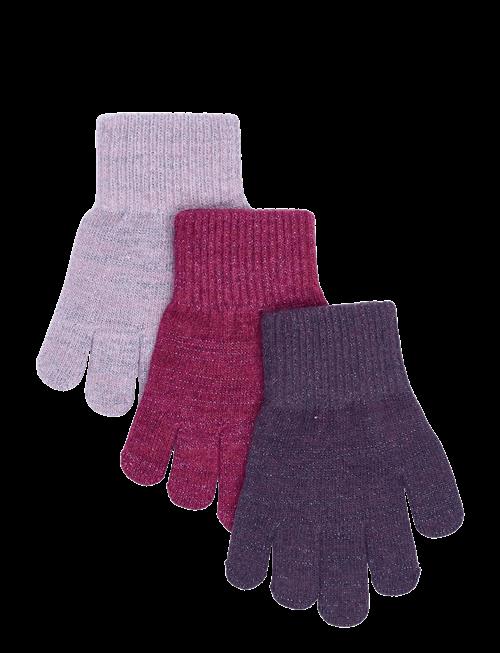 mikk-line | Magic Gloves 3 Pack W. Lurex | 1-3Y