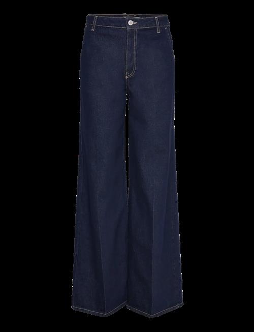 Mango | High-Rise Wide Leg Rinse-Wash Jeans | 36