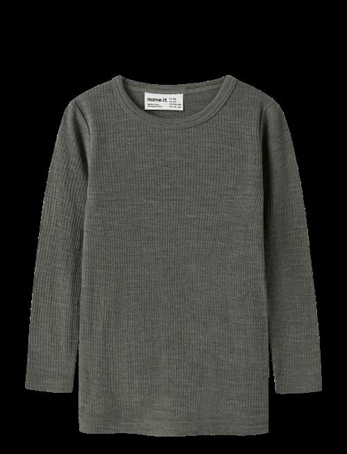 name it | Nmnwax Wool Rib Ls Top Noos | 104