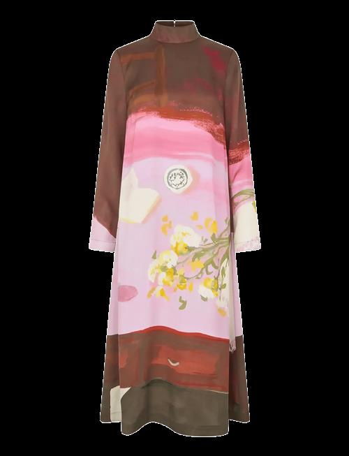 STINE GOYA | Dry Viscose, Long Sleeve Midi Dress | XS