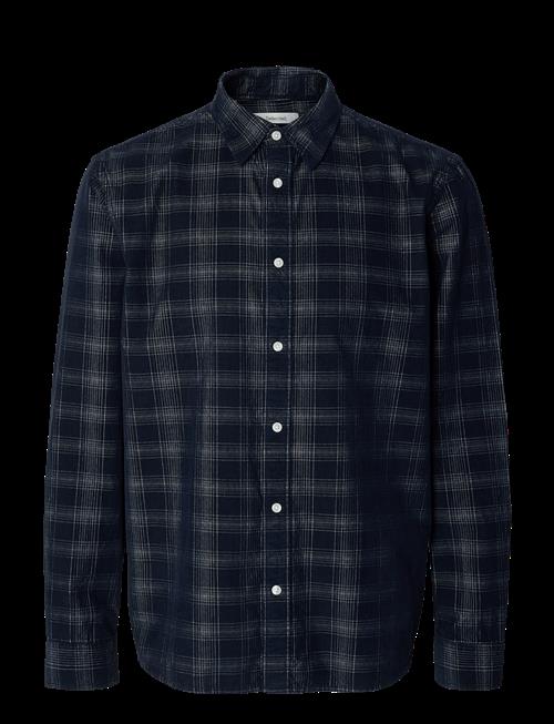 Selected | Slmregclaus Cord Yd Check Ls Shirt | L
