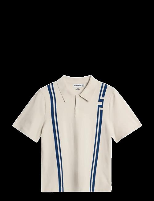 J. Lindeberg | Rylan Stripe Knit Golf Polo | L
