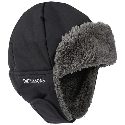Didriksons BIGGLES CAP 6  Black Black-56 cm  Sort  56 cm  Drenge, Piger
