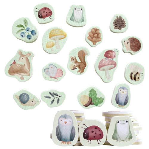 Little Dutch Badeskumfigurer Forest Friends  Multi-One Size  Brun  One Size  unisex