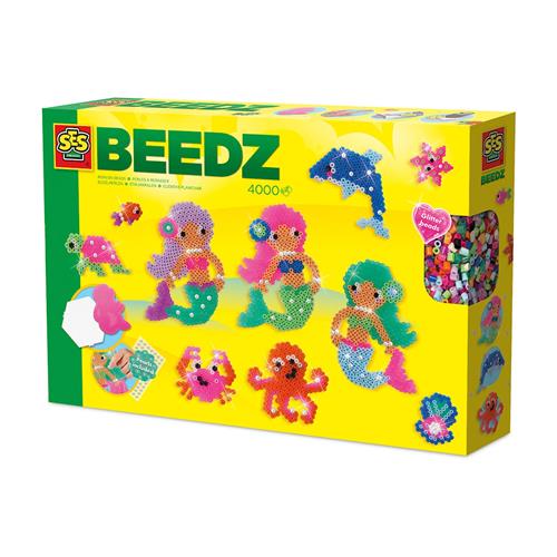 SES Creative Iron On Beads  Mermaids And Ocean Creatures Yellow One Size  Gul  One Size 5-10 Years unisex