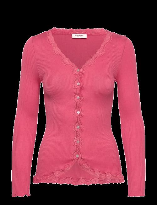 Rosemunde | Rwbabette Silk Ls V-Neck Lace Cardigan | M