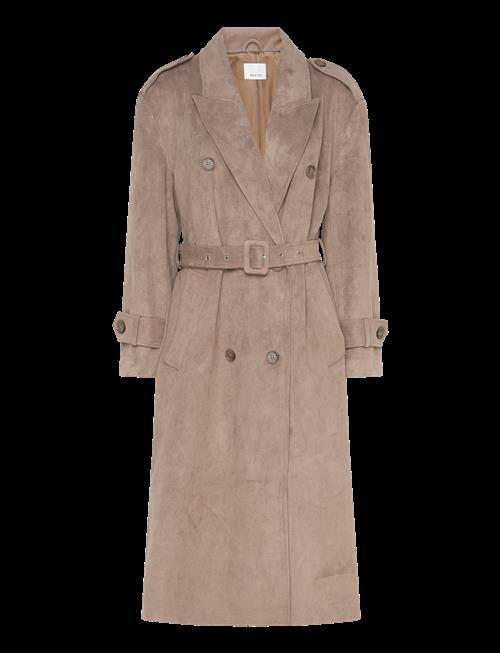Dante6 | Dante6-Solen Faux Suede Trenchcoat | 36