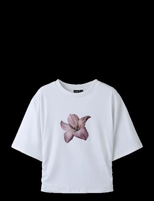 LMTD | Nlfrebecflo Ss Rouched Short Top | 134-140