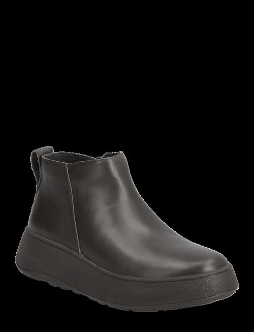 FitFlop | F-Mode Leather Flatform Zip Ankle Boots | 36.5