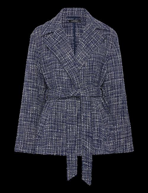 Lauren Ralph Lauren | Cotton-Blend Bouclé Wrap Coat | 34