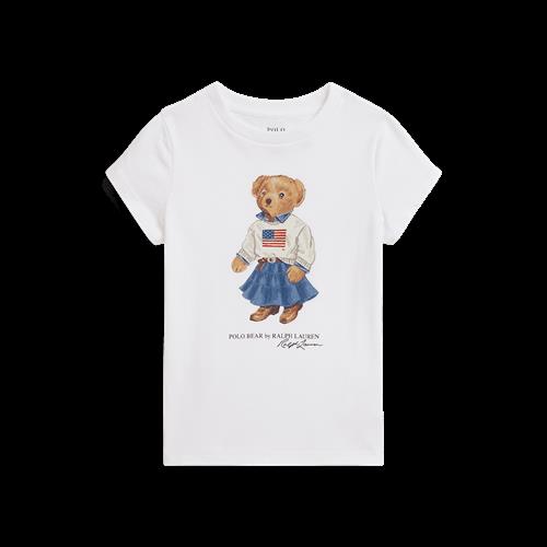 Ralph Lauren Polo Bear T-shirt White  White 2 Y  Hvid  2 år  Piger