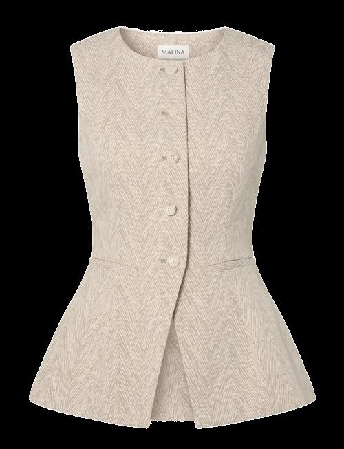 Malina | Cim Peplum Jacquard Vest | 36
