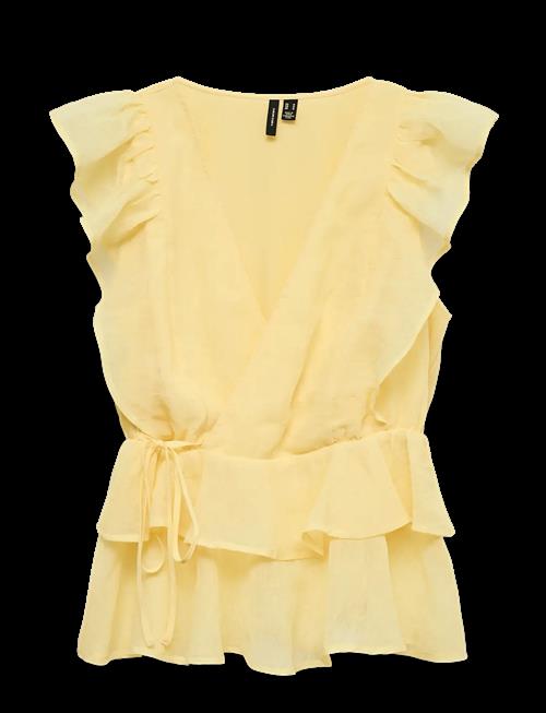 Vero Moda | Vmsabrina Ss Flounce Top Wvn Exp | M