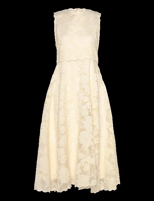 Malina | Elin Round Neck Lace Midi Dress | 36