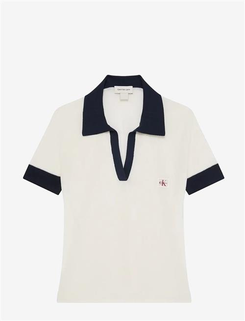 Se Calvin Klein Jeans | Woven Label Ss Polo | XS hos Booztlet