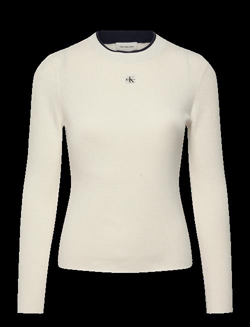 Calvin Klein Jeans | Woven Label Ls Crew Neck | M