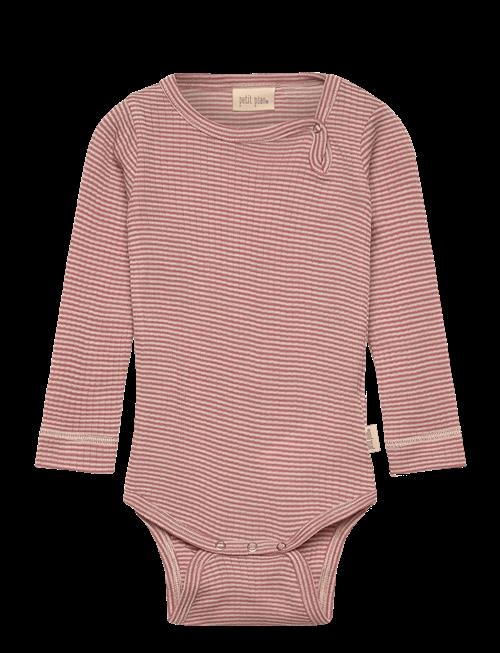 Petit Piao | Ppdante Body L/S Merino Wool Stripe | 86